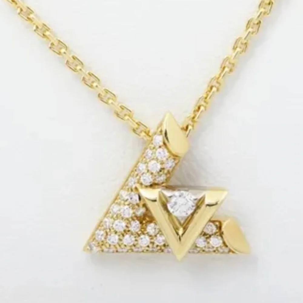 Louis Vuitton LV Volt 750 Gold and Diamond One Pendant Necklace - Picture 1 of 11